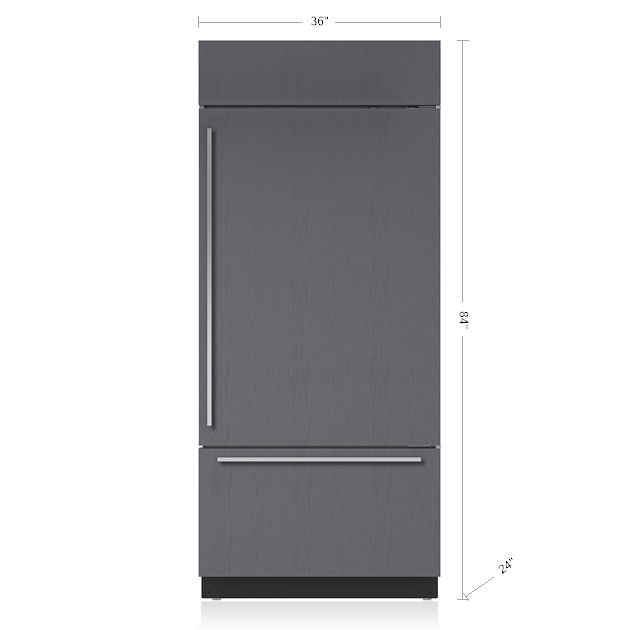 Sub-Zero BI-36U/O-RH Classic Over-and-Under Refrigerator/Freezer - Panel Ready