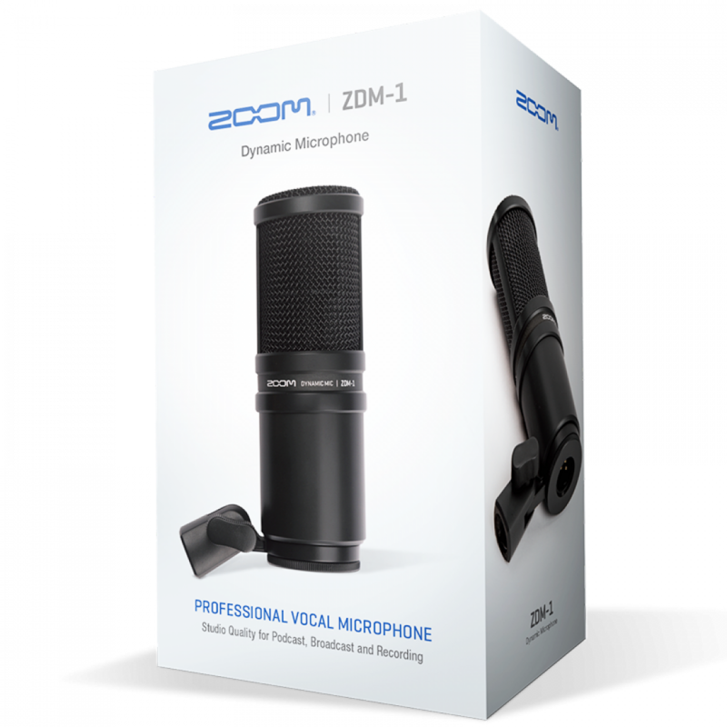 Zoom ZDM-1 Micrófono dinámico Podcast ready. Listo par combinar con tu grabador o mezcla.