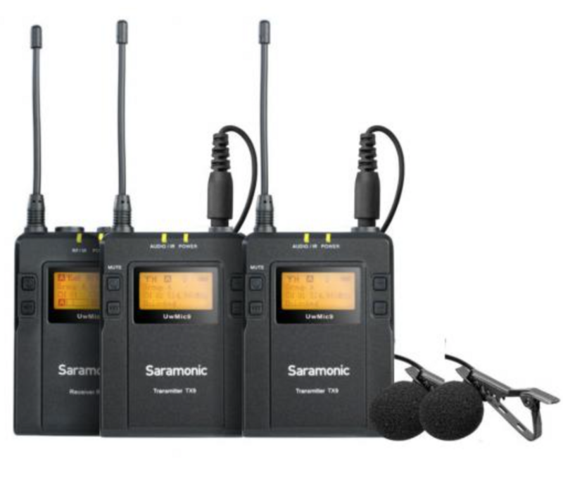 Saramonic UWMIC9 KIT2 Sistema Inalámbrico Solapa/Lavalier Doble