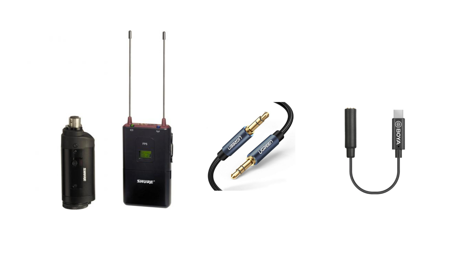 KIT PARA MIC DE MANO + CABLE + ADAPTADOR USB C PARA TELEFONO