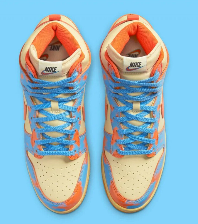 Nike Dunk High &#39;85 Acid Wash Orange