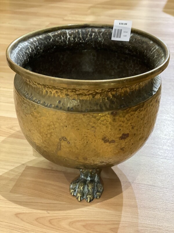 Brass Plant Pot with Feet
