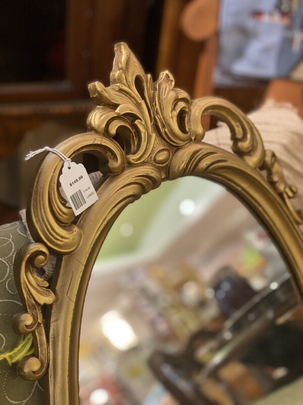 Brass mirror