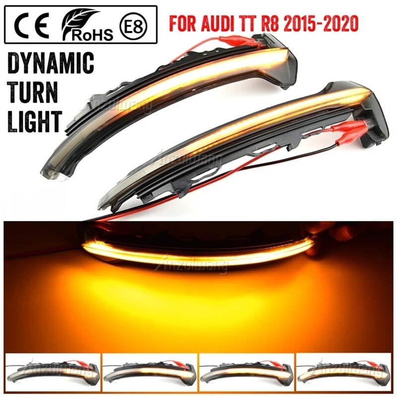 Audi TT TTRS TTS MK3 R8 sequential side mirror dynamic LED kit