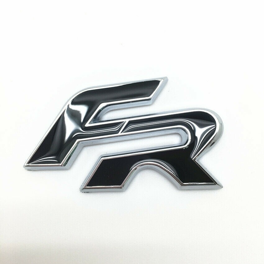 FR black rear boot trunk badge emblem adhesive stick on