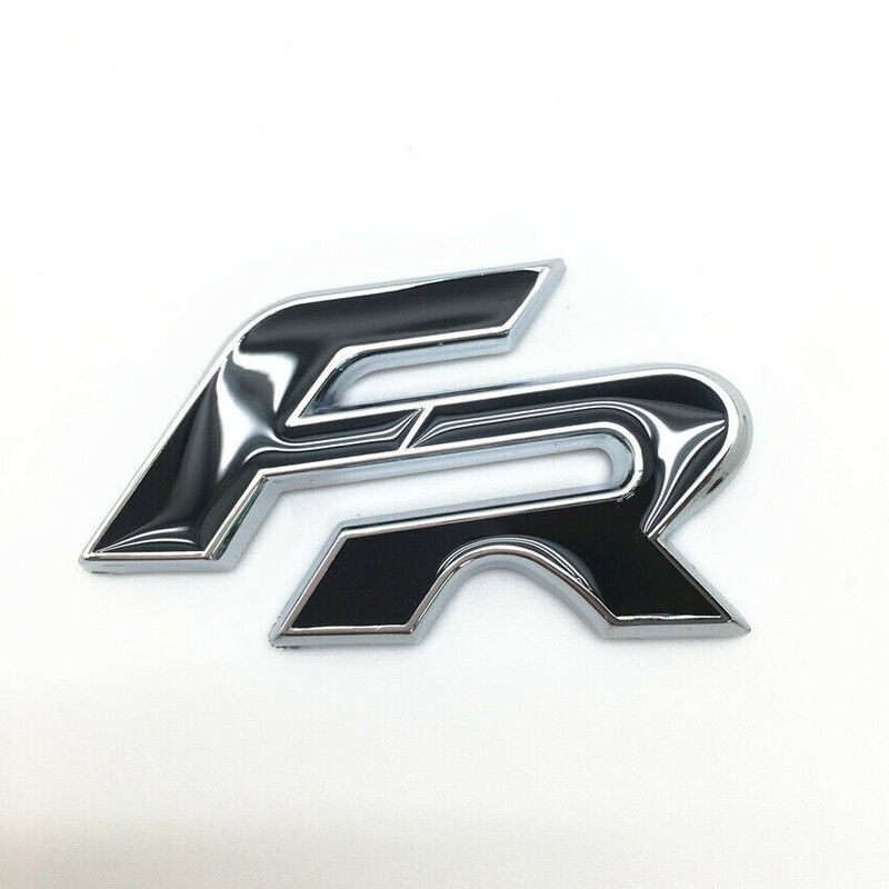 FR black rear boot trunk badge emblem adhesive stick on