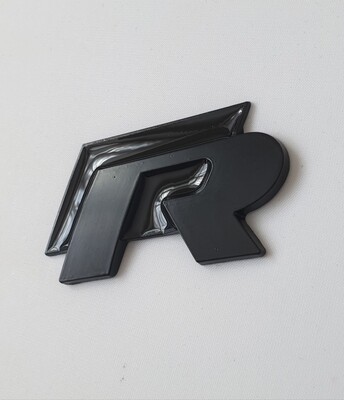 R R-Line RLine volkswagen black boot trunk badge emblem adhesive stick on
