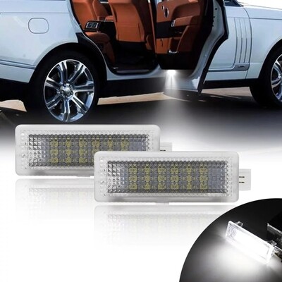 Range Land Rover number door footwell boot trunk LED lights kit