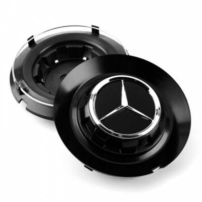 Mercedes Benz C-1028 17028 147mm 146mm black alloy wheel center hub cap