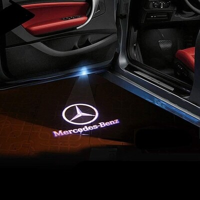 2pc Mercedes Benz logo door projector shadow lights kit