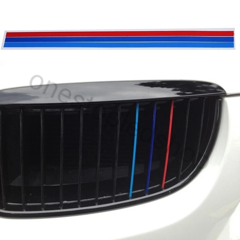 BMW M sport front grill grille sticker strips