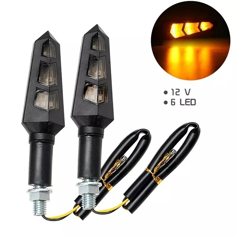 2pcs LED indicator kit motorbike motorcycle quad triple