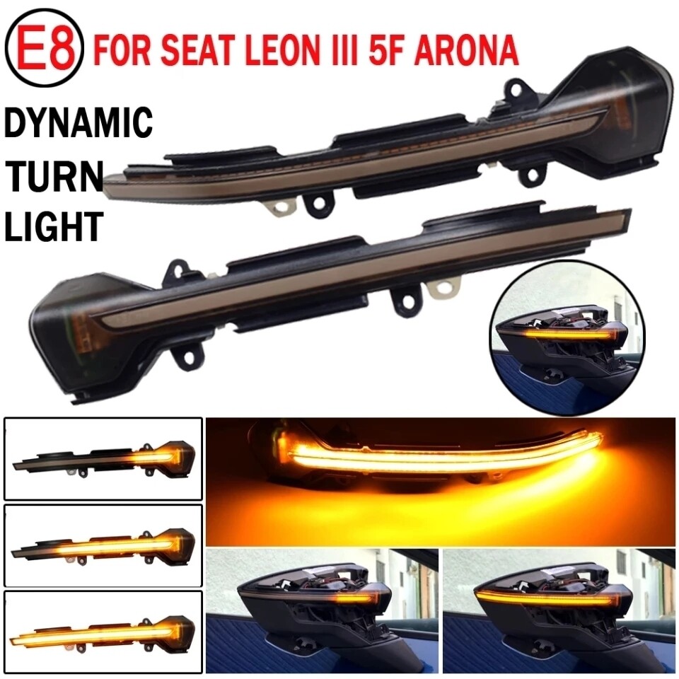 Seat dynamic sequential side mirror indicator LED kit leon ibiza arona