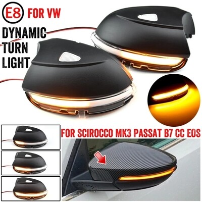 Volkswagen sequential side mirror dynamic LED kit Scirocco Passat CC Beetle