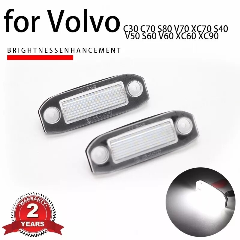 Volvo number license plate LED kit xc60 xc90 s80 v70 c30