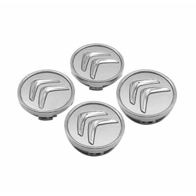 4 X silver Citroen 60mm Alloy wheel hub caps
