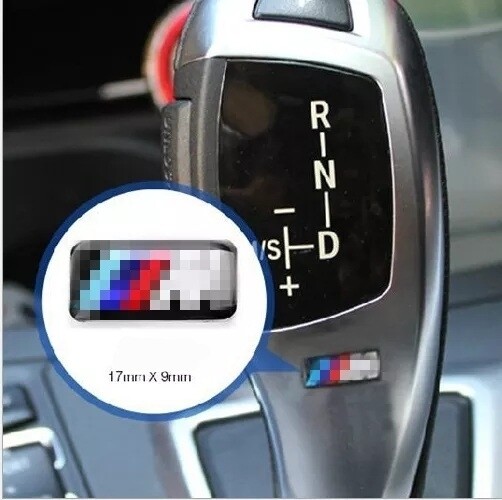 1pcs BMW M sport gear knob badge emblem adhesive stick on