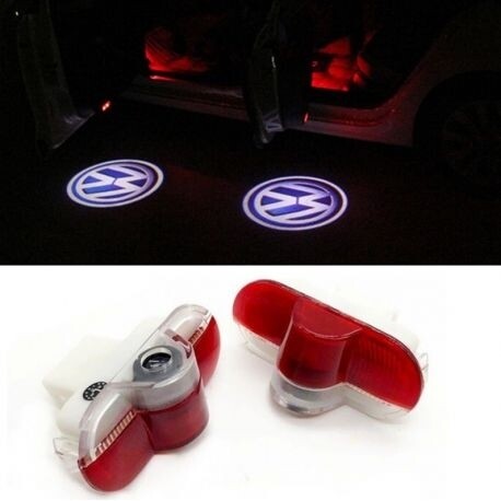 2pc Volkswagen door projector shadow LED kit vw logo golf mk4 bora beetle