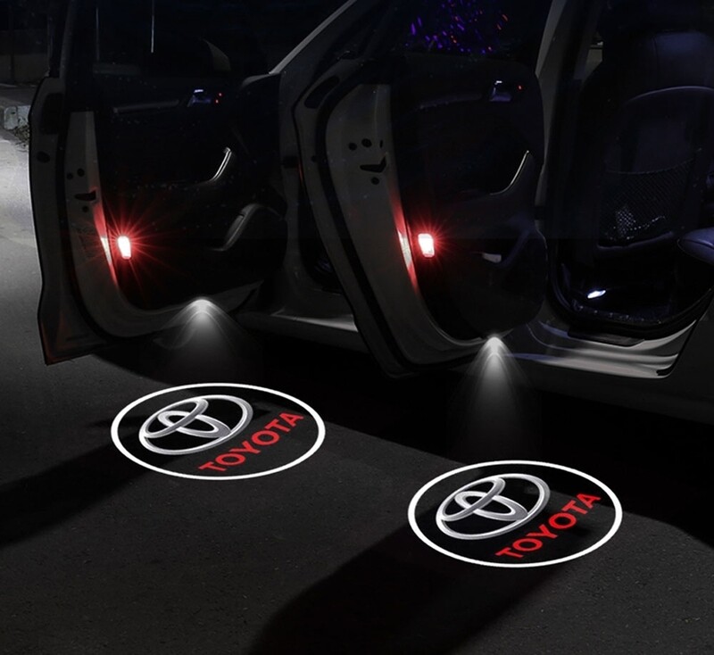 2pc Toyota door projector shadow LED kit logo