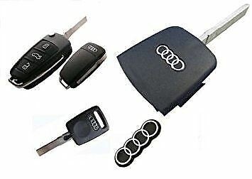 2pcs Audi 16 x 6mm key fob badge emblem adhesive stick on