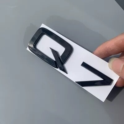 Audi Q7 black replacement rear boot trunk badge emblem adhesive stick on
