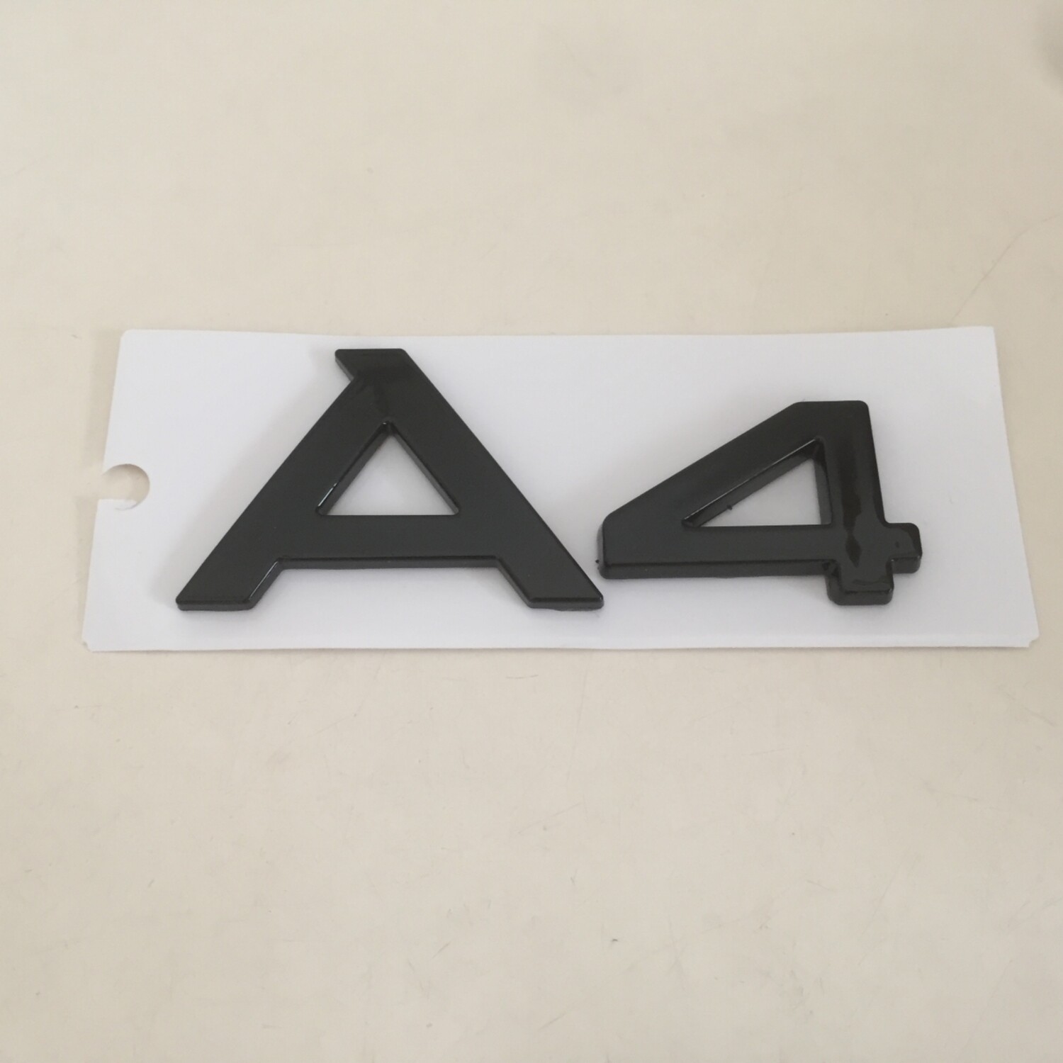 Audi A4 black replacement rear boot trunk badge emblem adhesive stick on