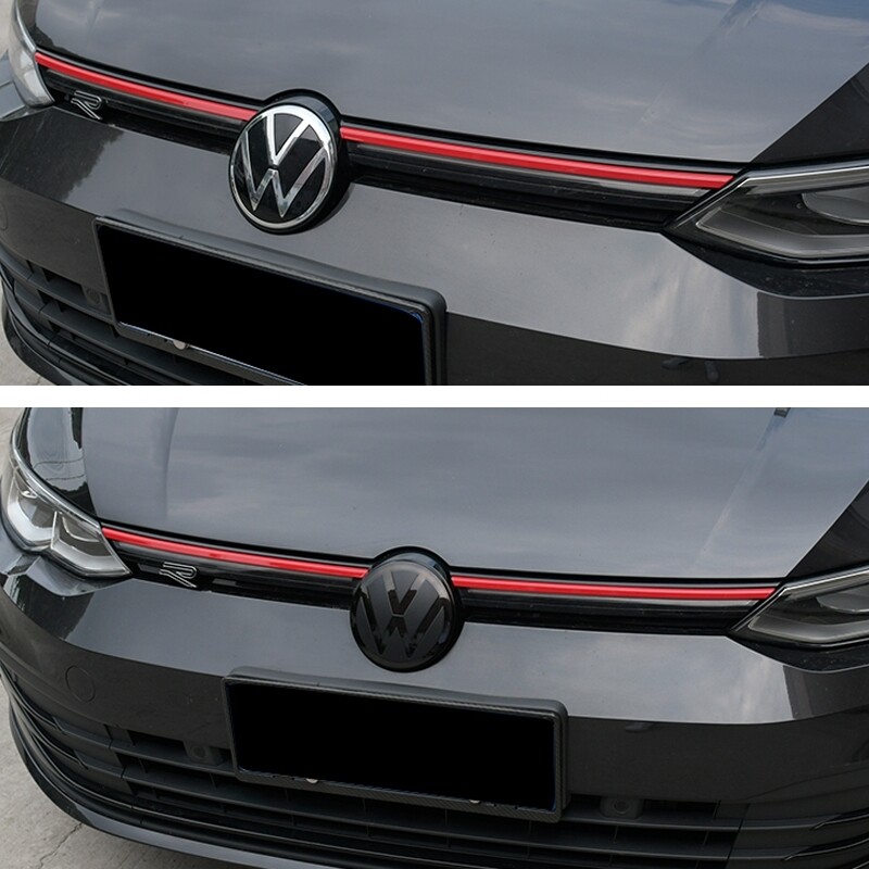 Volkswagen golf mk8 acc front radar black cover badge