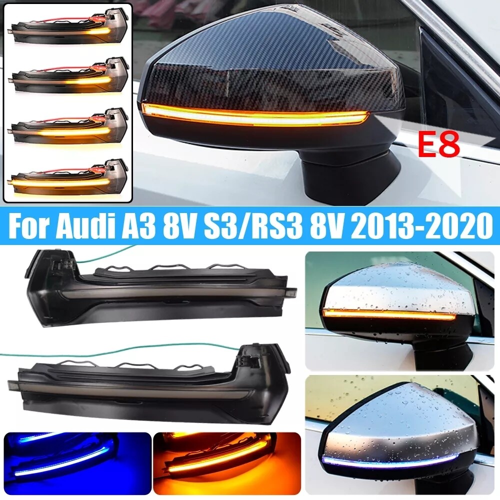 Audi A3 S3 RS3 8V sequential side mirror dynamic LED kit