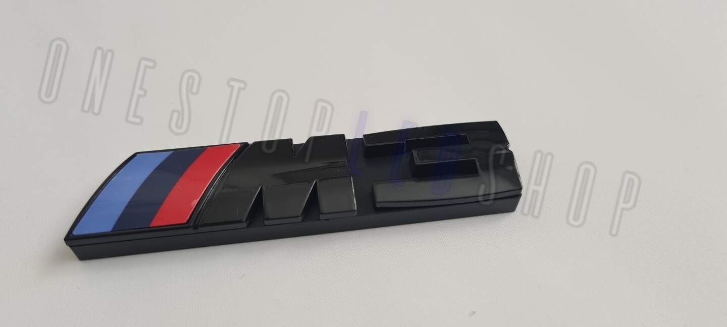 BMW M3 black front grill grille badge emblem with fitting kit