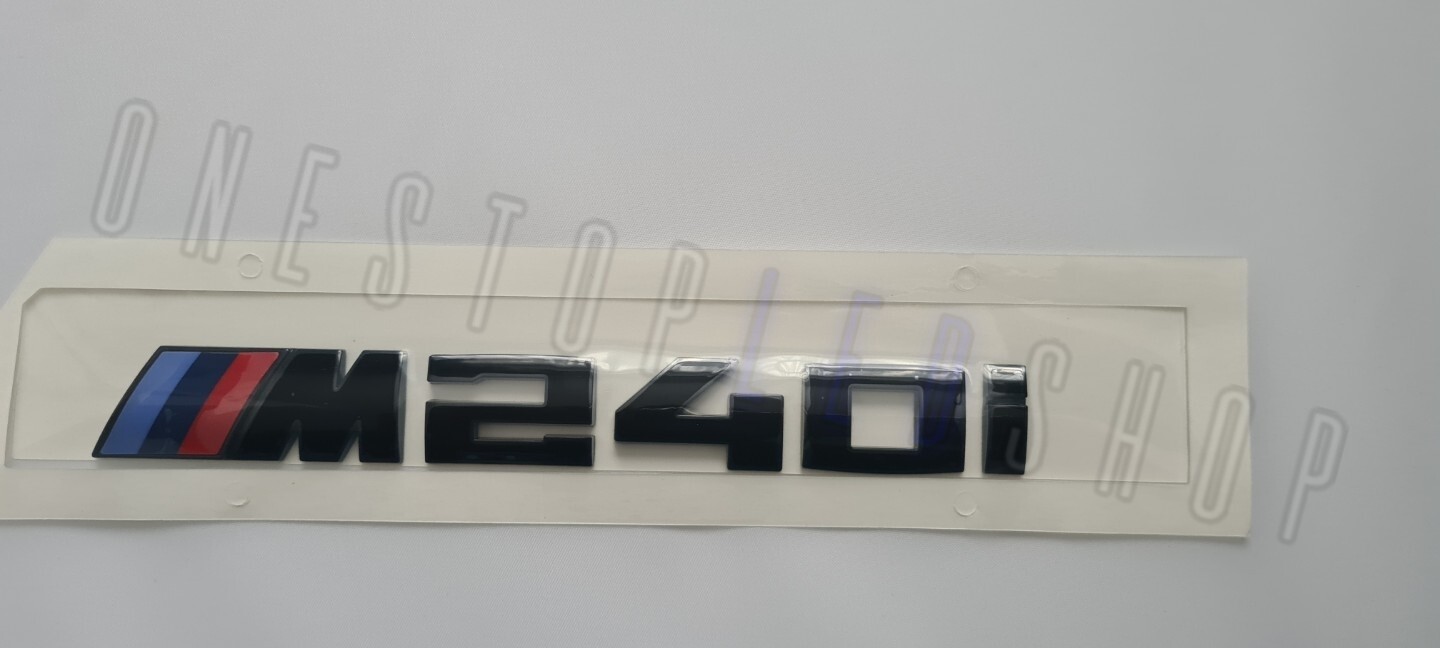 BMW M 240i black rear boot trunk badge emblem adhesive stick on