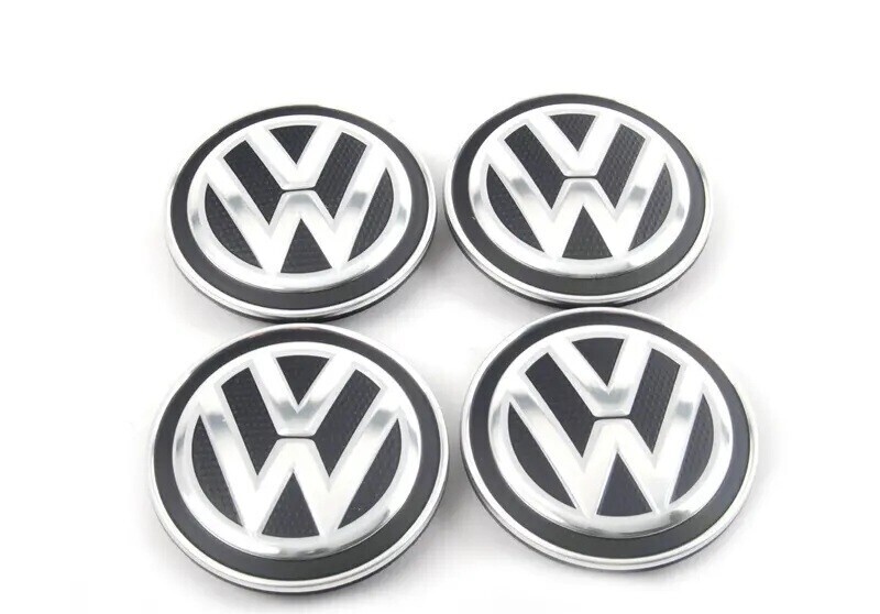 4 X Volkswagen 5G0 601 171 56mm Alloy wheel center hub caps