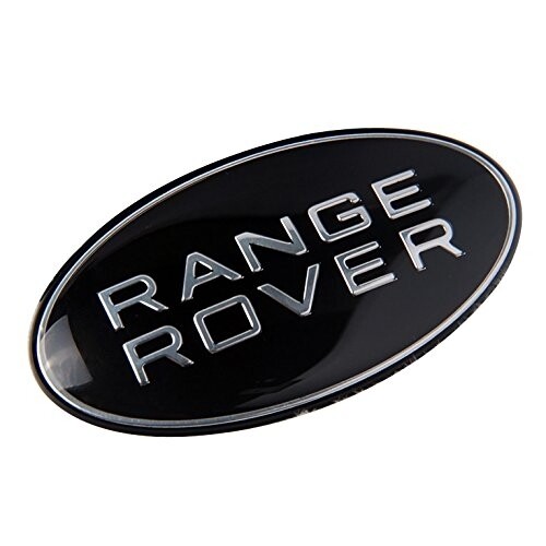 1pc 86 x 44mm black Range rover badge emblem logo adhesive stick on