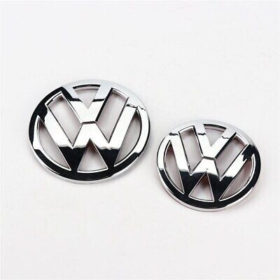 Volkswagen golf mk7 mk7.5 chrome silver front and rear replacement badge set