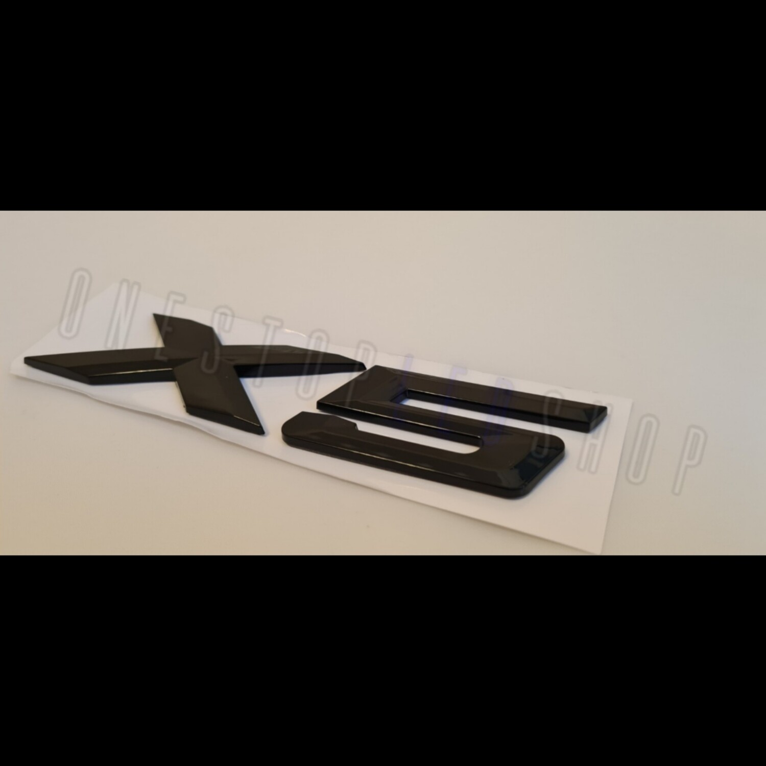 BMW X5 black rear boot trunk badge emblem adhesive stick on