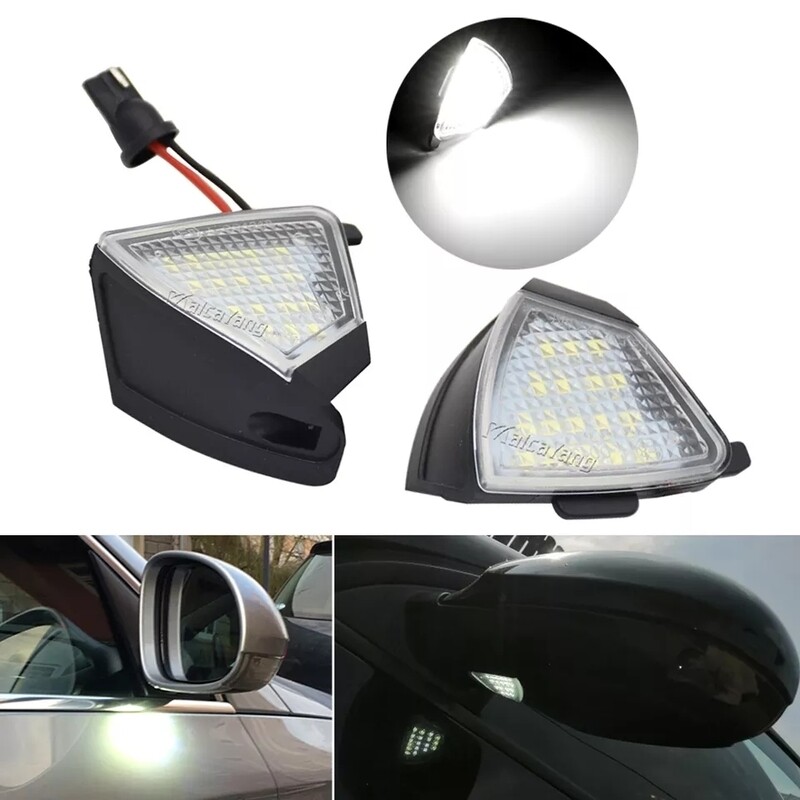 2pcs Volkswagen side mirror puddle lights LED kit Golf MK5 MKV Jetta Passat Eos Jetta Passat Sharan