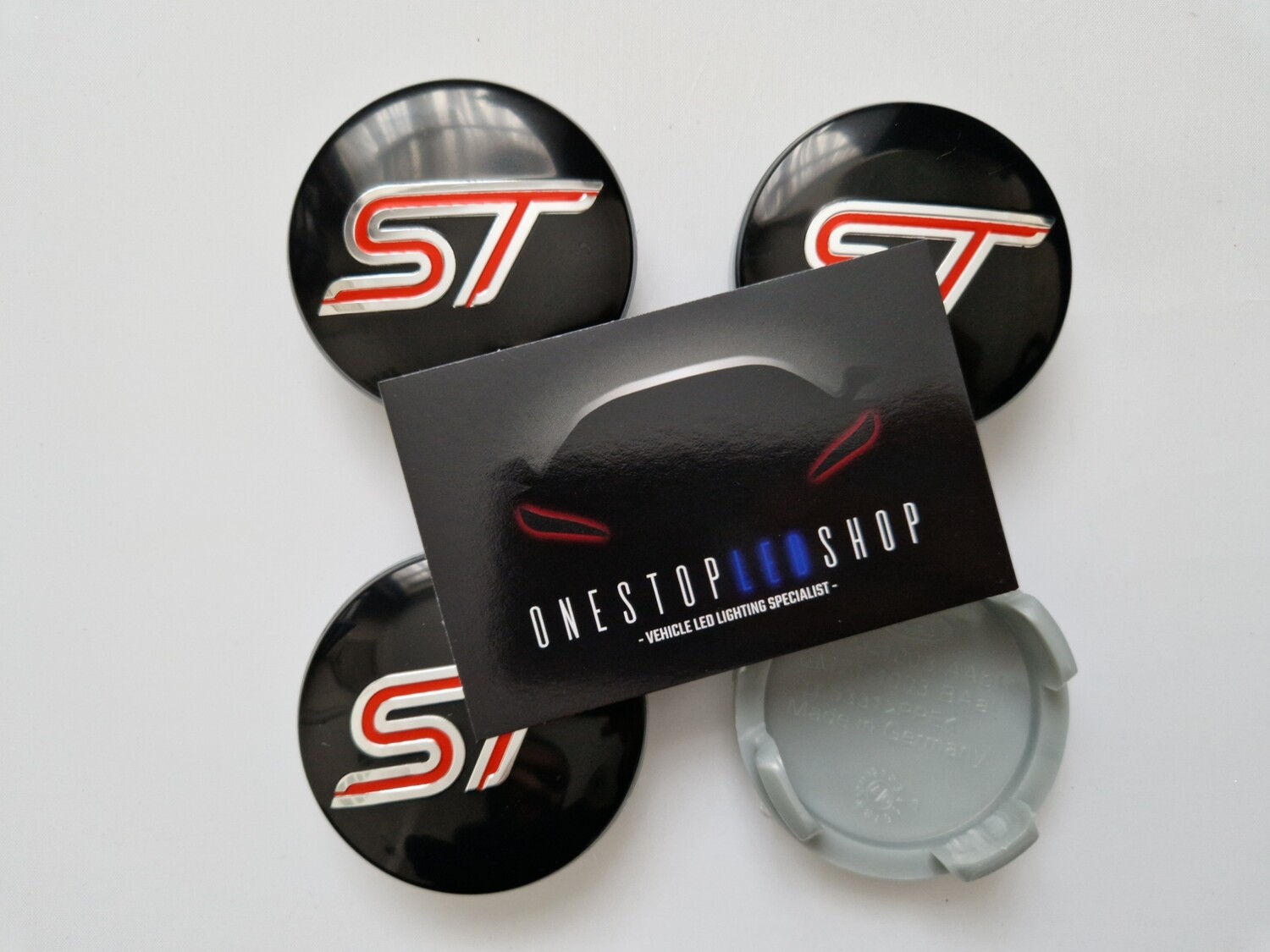 4 X Ford ST 54mm Alloy wheel center hub caps