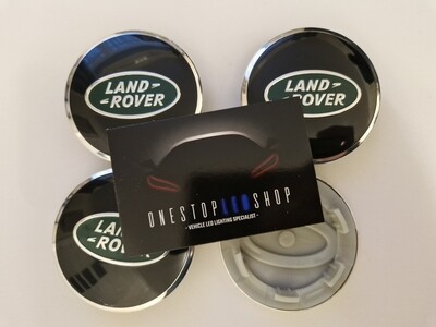 4 X land rover black green 62mm 63mm Alloy wheel center hub caps