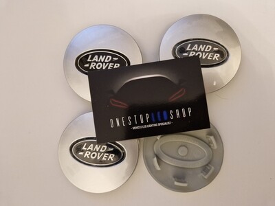 4 X land rover silver 62mm 63mm Alloy wheel center hub caps