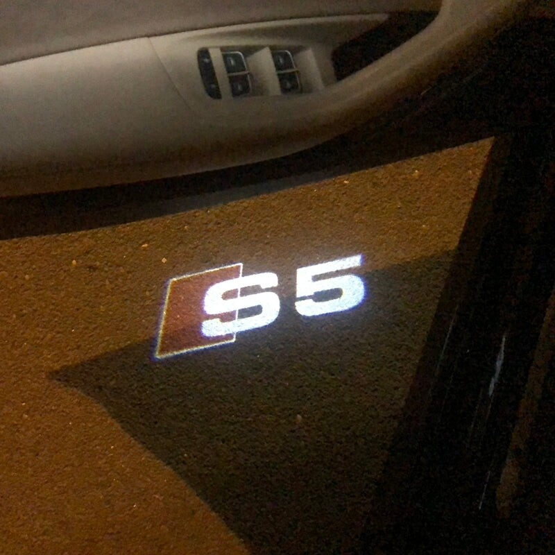4pc Audi S5 a5 door projector shadow LED kit logo