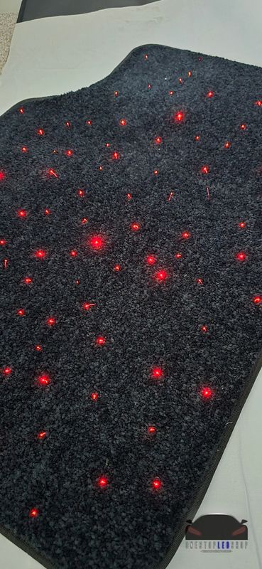 4pc starlight twinkle car mat set thick quality remote control or bluetooth app controlled star light