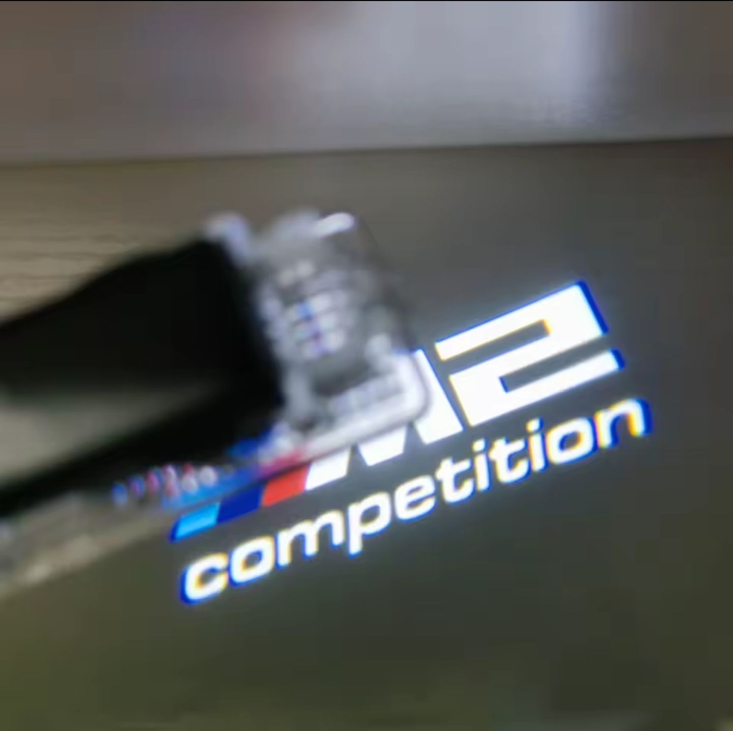 2pc M2 competition door projector shadow LED kit logo