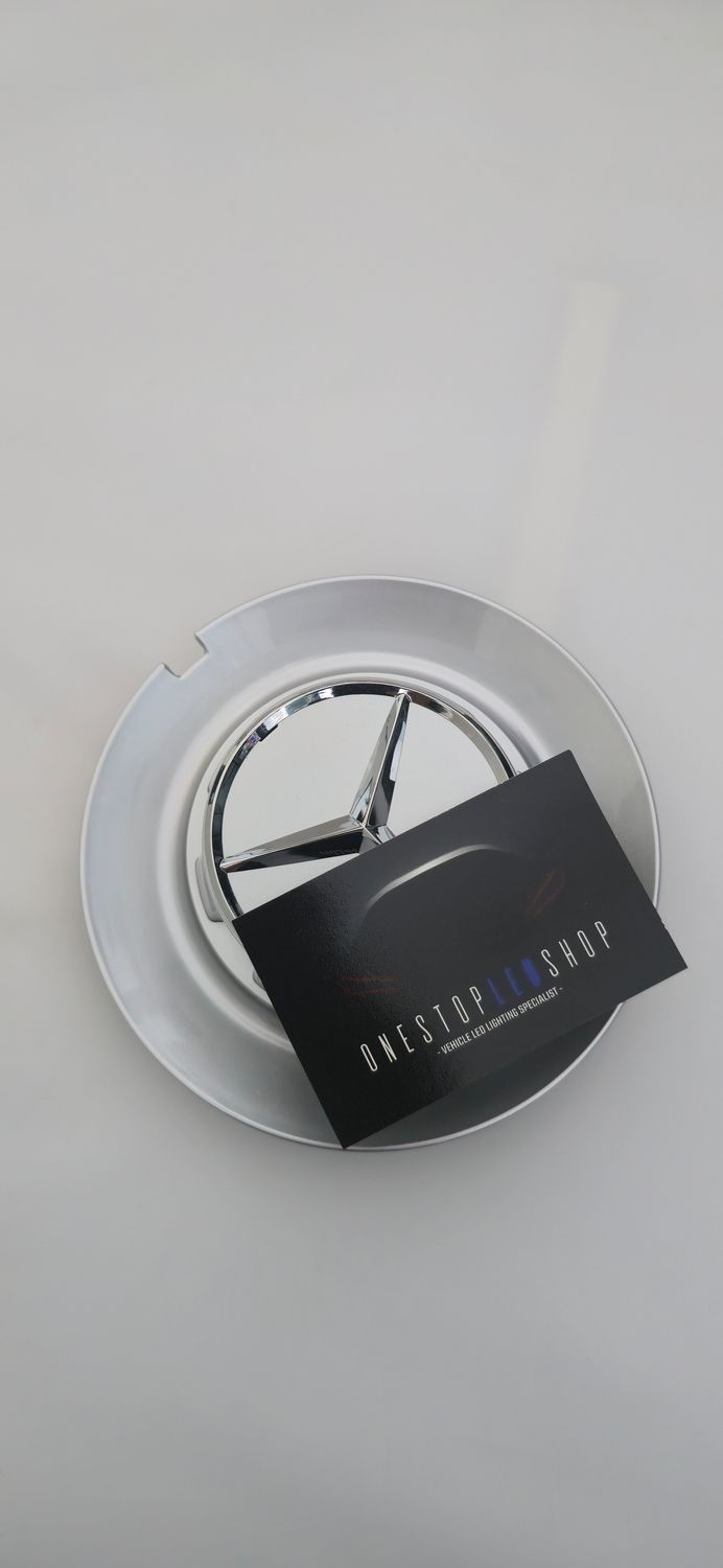 Silver Mercedes Benz BC-965 BC 965 C-965 alloy wheel center hub cap