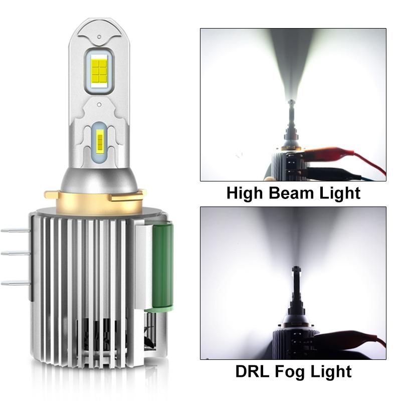 H15 90w 715 LED kit error free DRL and high beam light 2 in 1 bulb