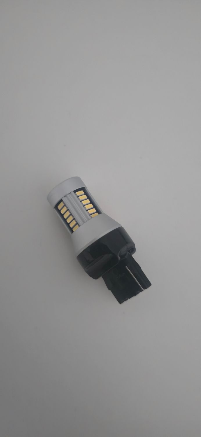 2pcs T20 7440 7443 LED bulbs error free white drl reverse sidelights