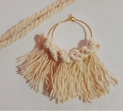 Pendiente redondo Macramé