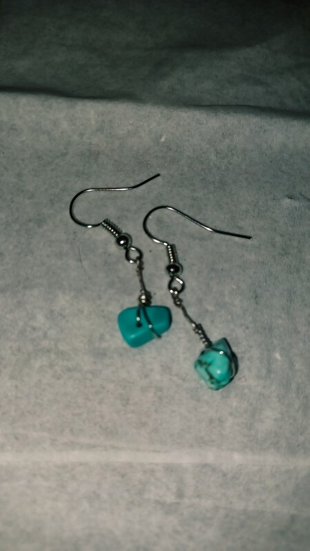 Turquoise crystal Earrings