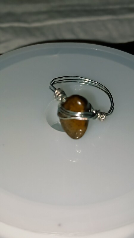 Tiger Eye Crystal Ring