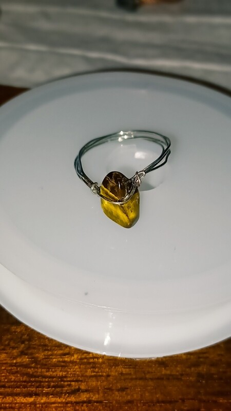 Tiger Eye Crystal Ring
