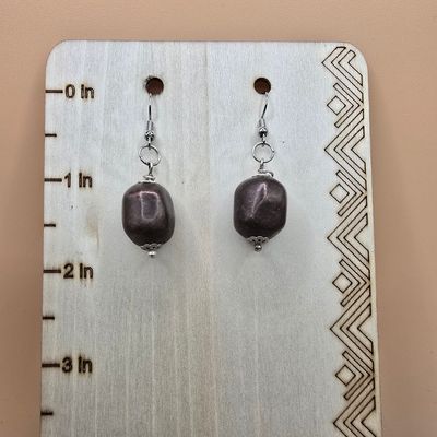 “Tapestry of Bronze” Earrings – Irregular Metallic Beads