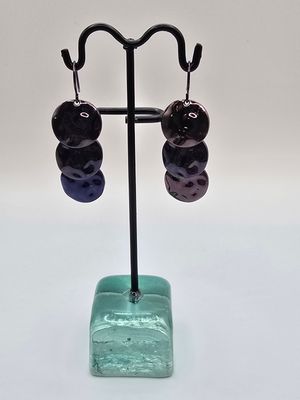 “Luna” Earrings – Hammered Meta